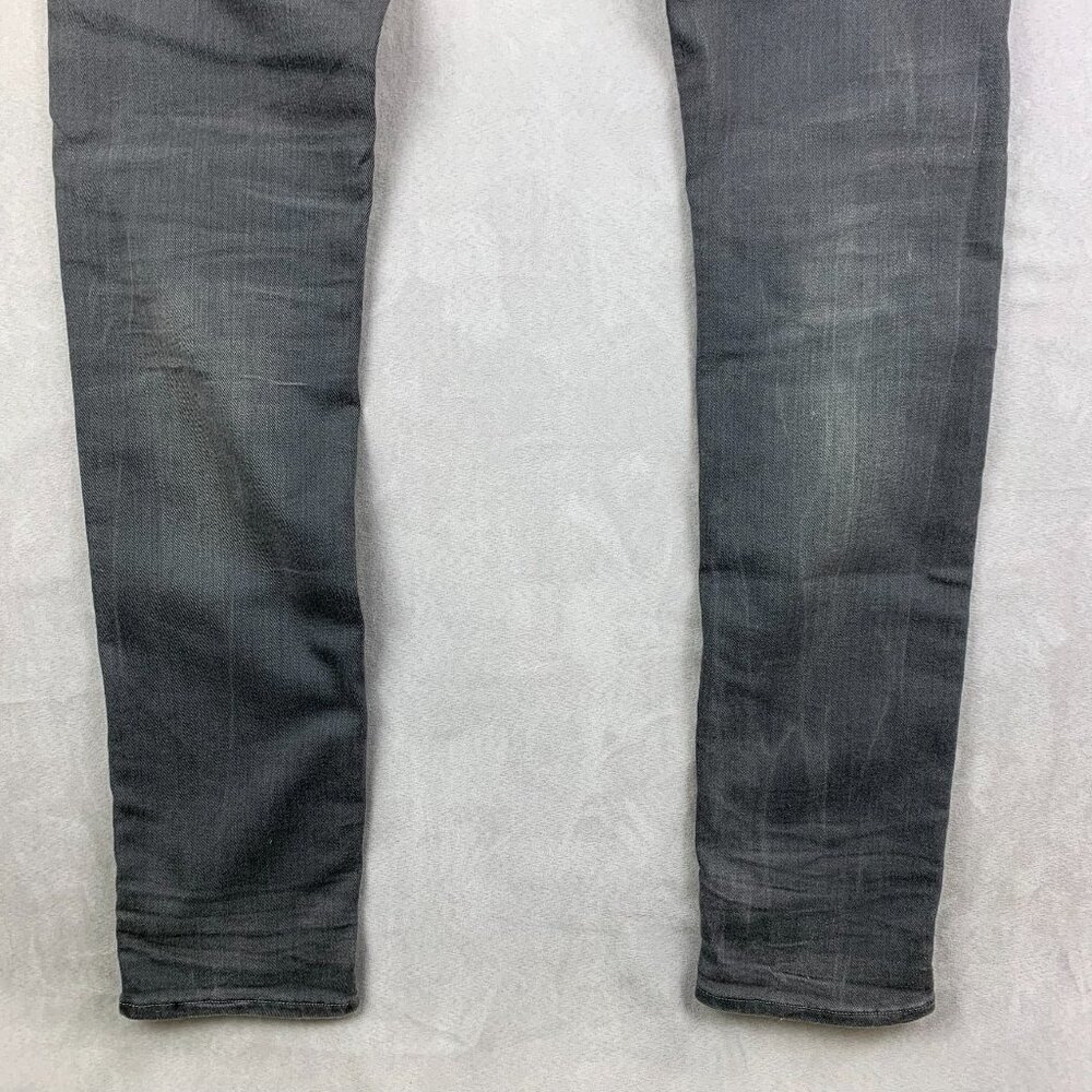 G Star Raw Mens Pants 33 Gray Jeans Revend Super Slim Distressed Faded 33x36 - Picture 12 of 13